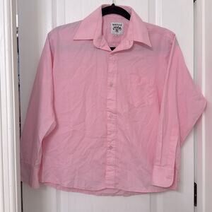 Baccus pink boy  button down shirt size 14